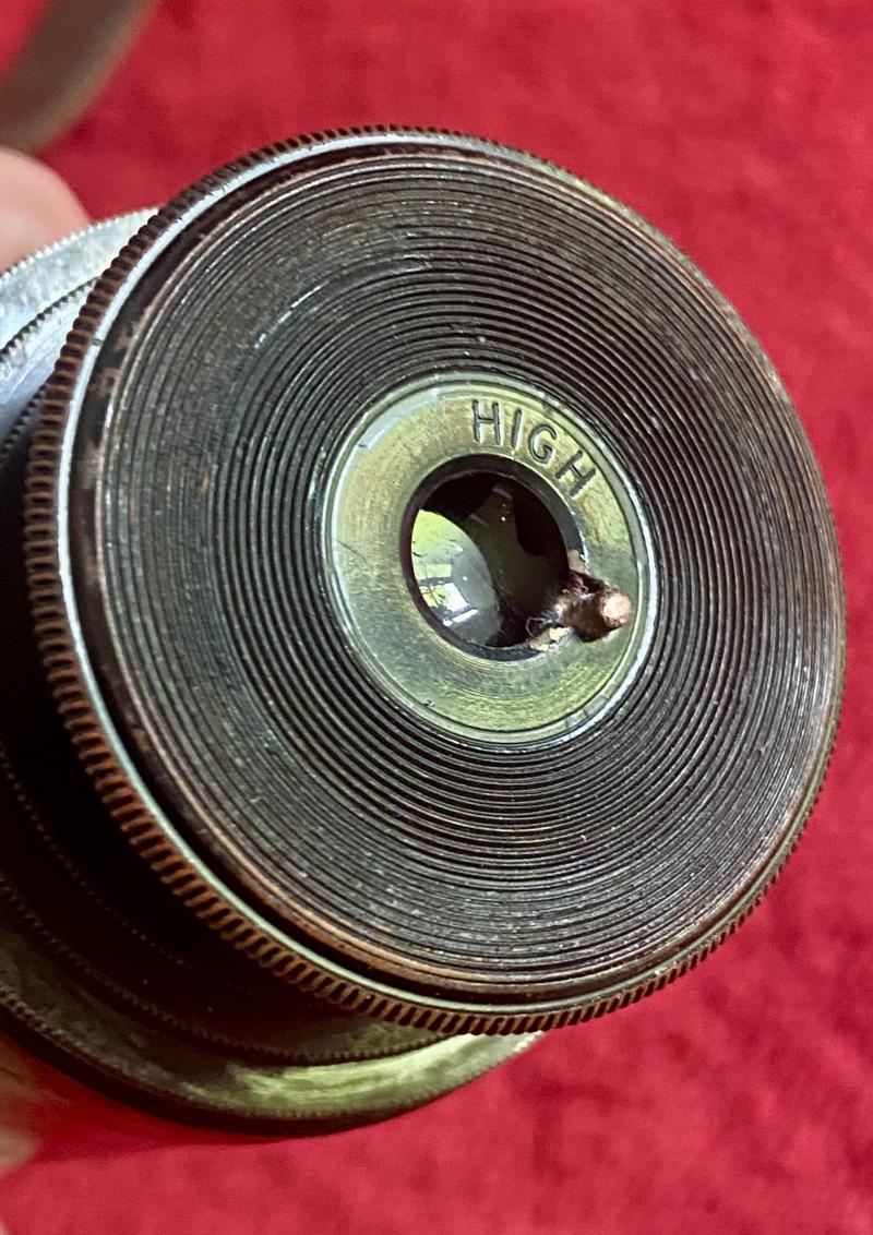 Original WW1 British Military “TEL. SIG (MK III) ALSO G.S.” Three-Draw Brass Telescope by W OTTWAY & Co Ltd, Ealing 1915