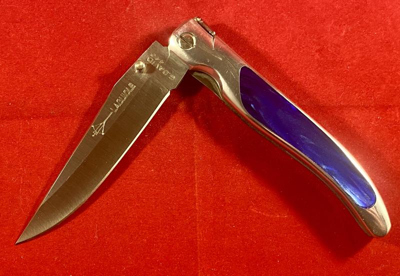 Mint French Laguiole G. DAVID Folding/Locking Knife with Wood Effect Display Case