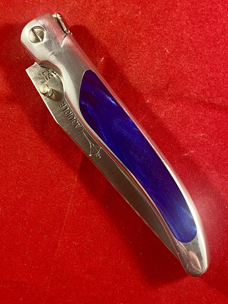 Mint French Laguiole G. DAVID Folding/Locking Knife with Wood Effect Display Case