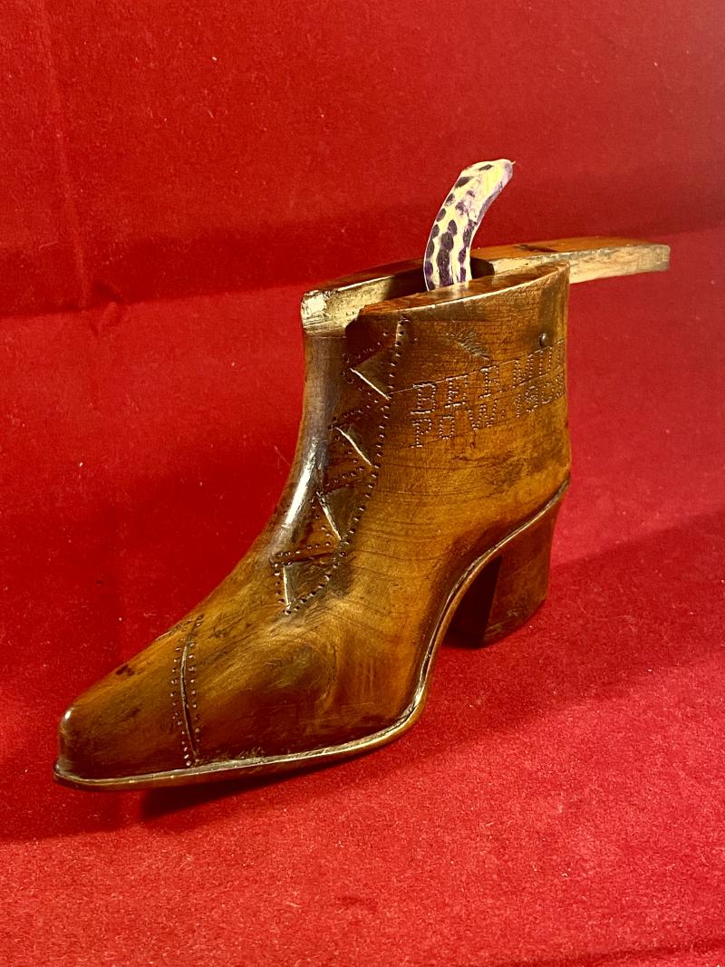 Rare Anglo-Boer War - POW made “Snake in a Boot” – Bermuda 1902