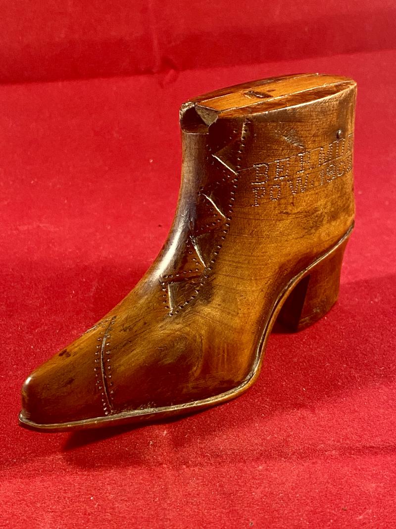 Rare Anglo-Boer War - POW made “Snake in a Boot” – Bermuda 1902