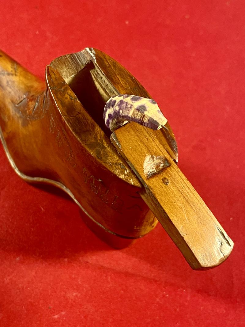 Rare Anglo-Boer War - POW made “Snake in a Boot” – Bermuda 1902