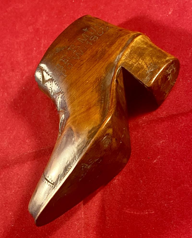 Rare Anglo-Boer War - POW made “Snake in a Boot” – Bermuda 1902