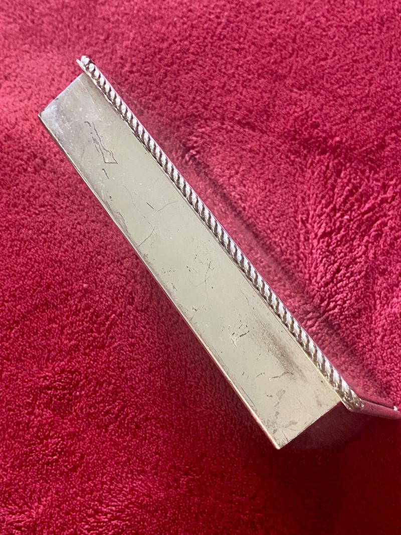 Vintage 1st Bn Coldstream Guards Presentation Silver Plated Cigarette Box – to RQMS D.R. Yorke 1979