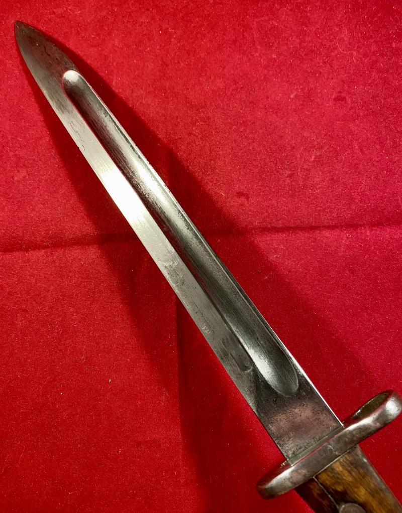 Scarce Unmodified Siamese Type 45 Mauser Bayonet with its original Blued Steel Scabbard