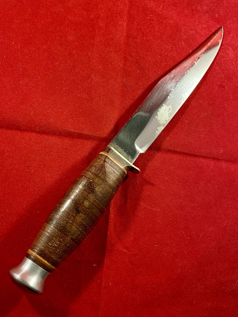 Vintage SOLAR “Original Bowie Knife” with Black Leather Sheath