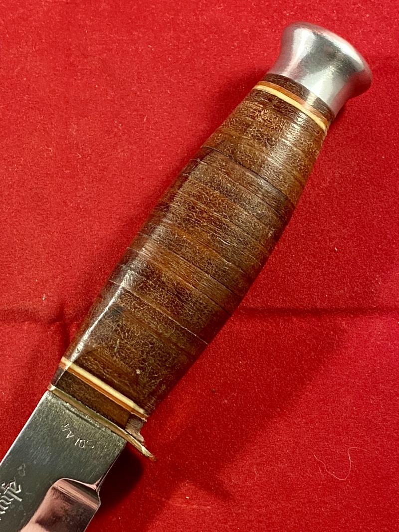 Vintage SOLAR “Original Bowie Knife” with Black Leather Sheath