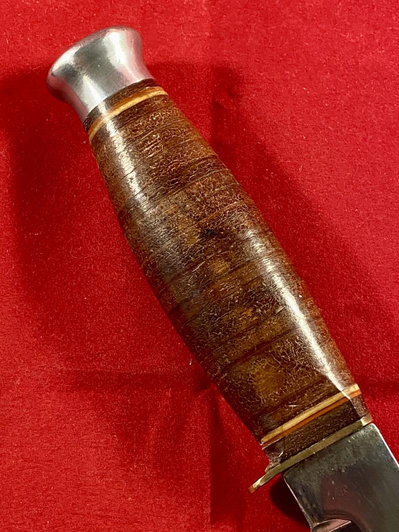 Vintage SOLAR “Original Bowie Knife” with Black Leather Sheath