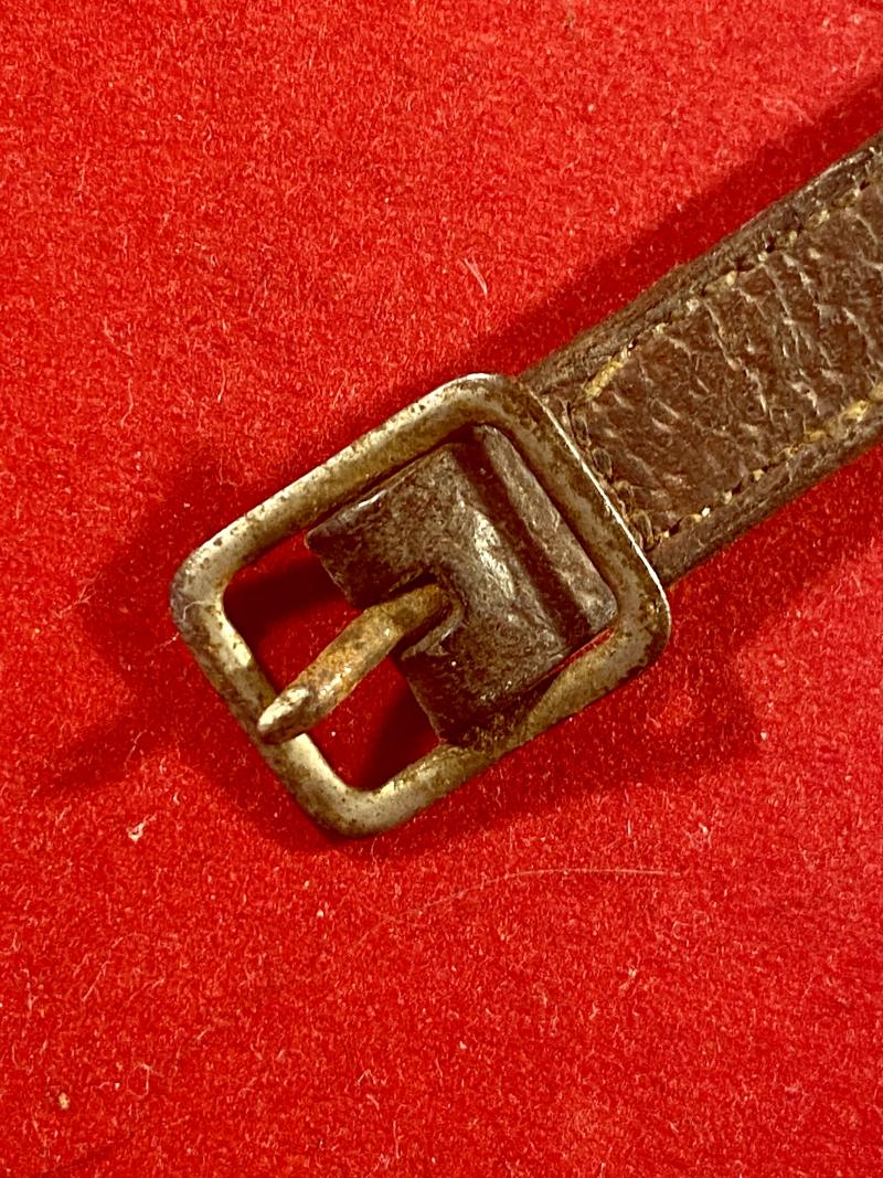 Damaged WW1 Leather and Silver ID Bracelet for Sidney Cadogan – Sapper with Royal Engineers - Service No. 267206