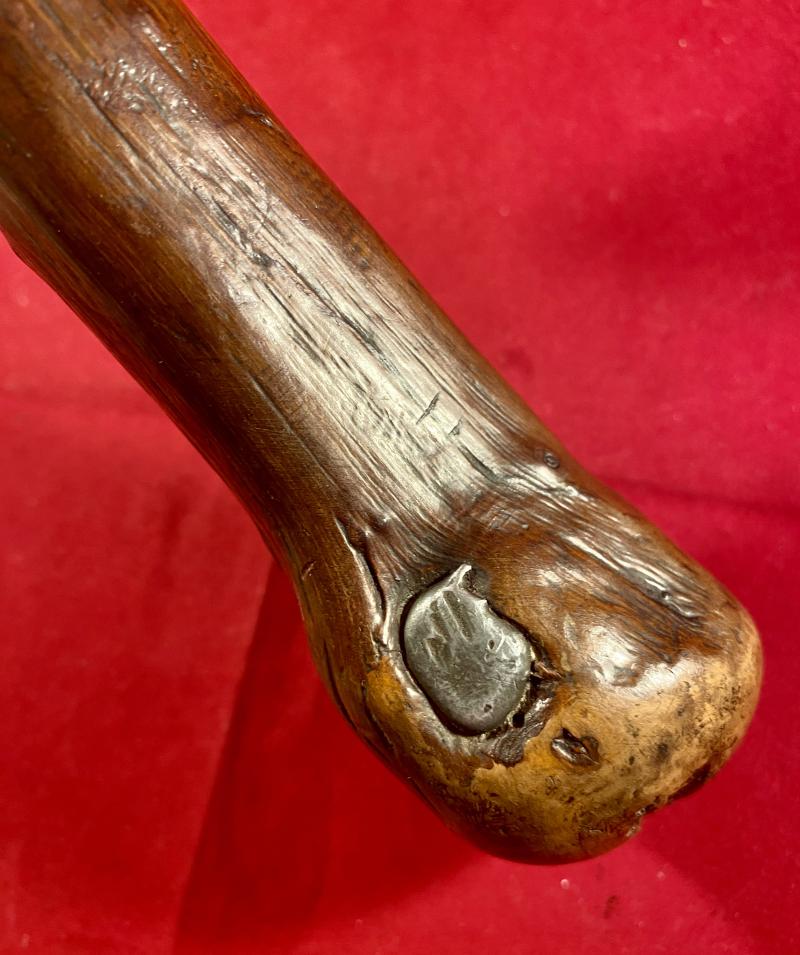 Antique Wooden Trench Raiding Club with Internal Lead Weighted Tip