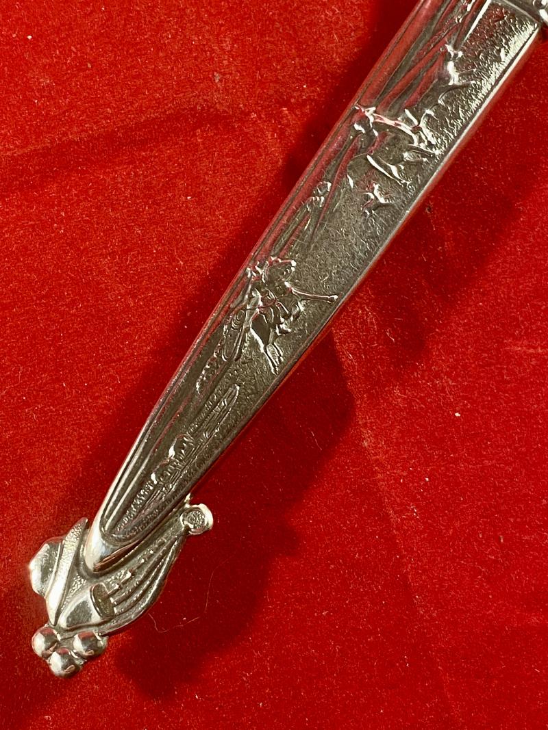 Small Vintage South American Gaucho Cowboy Knife with Silver Fittings by ‘ELMO’ Gazzola & Travi, Rio Grande do Sul, Brazil
