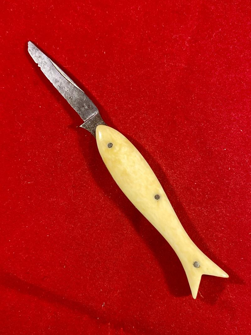 Unusual Fish Shaped Penknife by Southern & Richards of Sheffield c1900