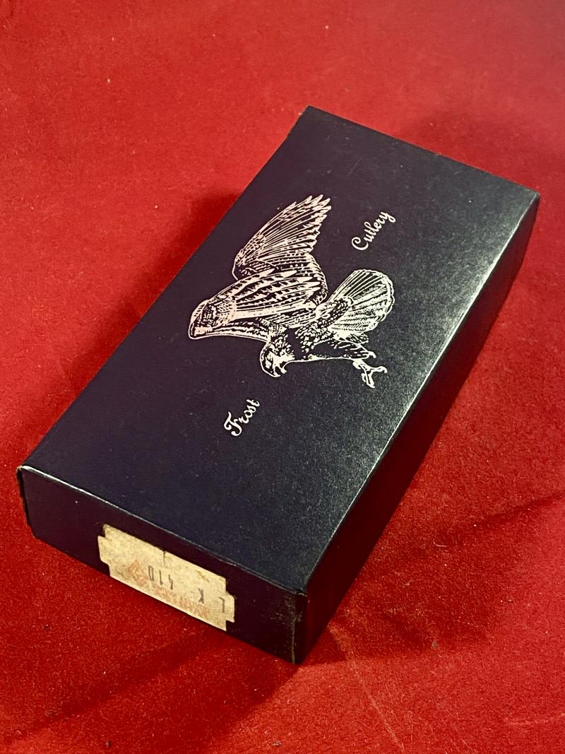 Collector’s Lockback Knife by Frost Cutlery with Custom Scrimshaw of a Blue Marlin by O.D.