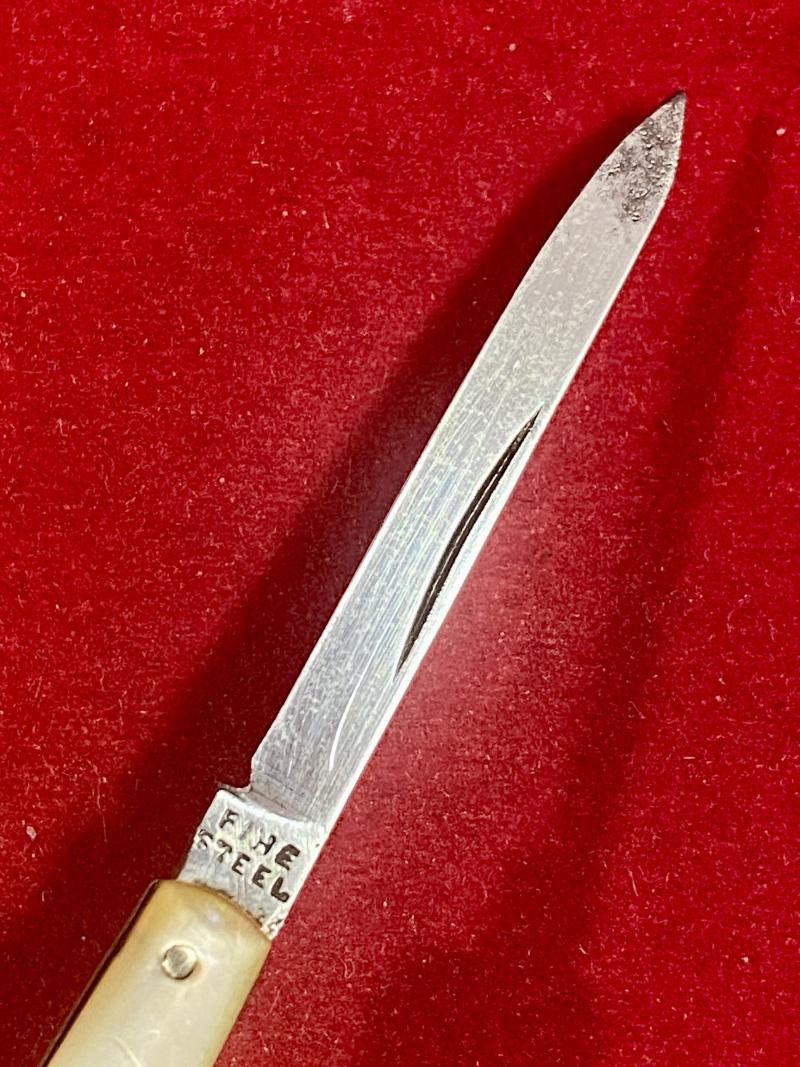 Victorian Folding Pocket Quill Cutter Pen Knife with 1.5