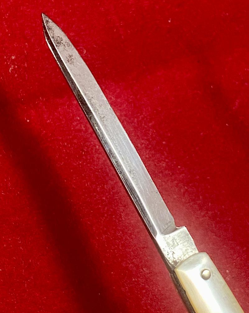 Victorian Folding Pocket Quill Cutter Pen Knife with 1.5