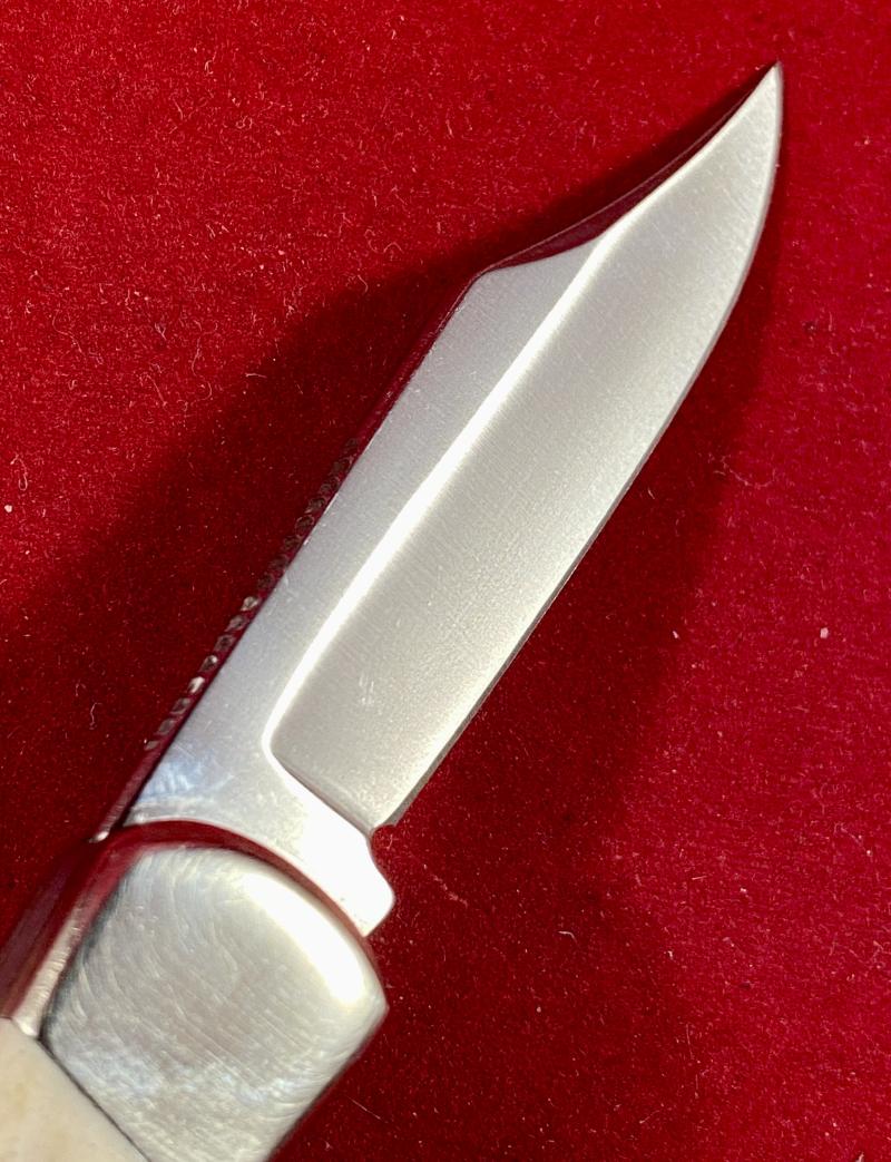 Vintage Explorer Solingen Baron Lockback Pocket Knife with Stag Grip