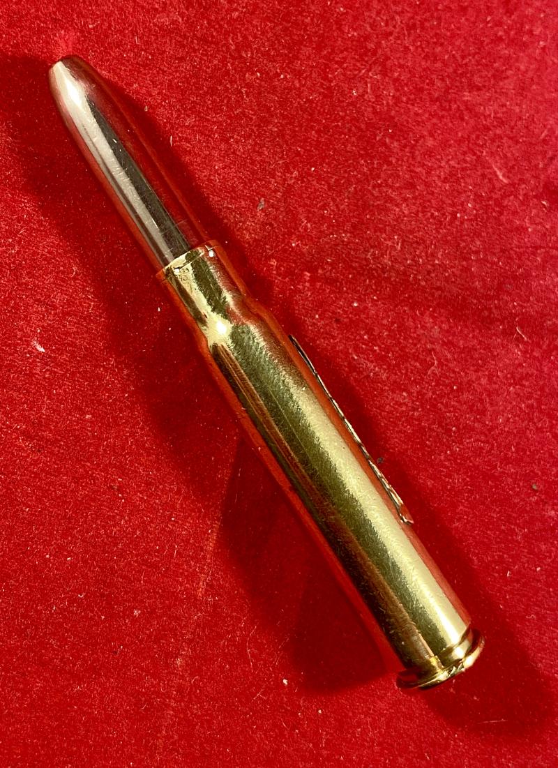 Fine WW1 Trench Art German 8x57mm Bullet Knife being a Souvenir of Reims Cathedral 1918