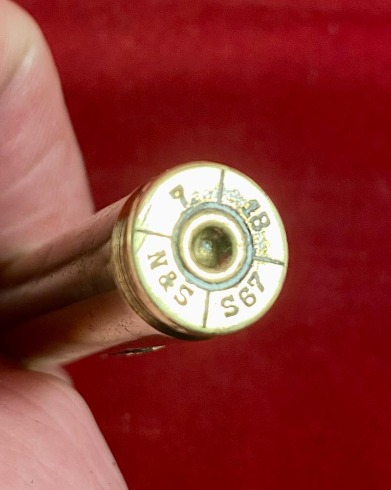 Fine WW1 Trench Art German 8x57mm Bullet Knife being a Souvenir of Reims Cathedral 1918