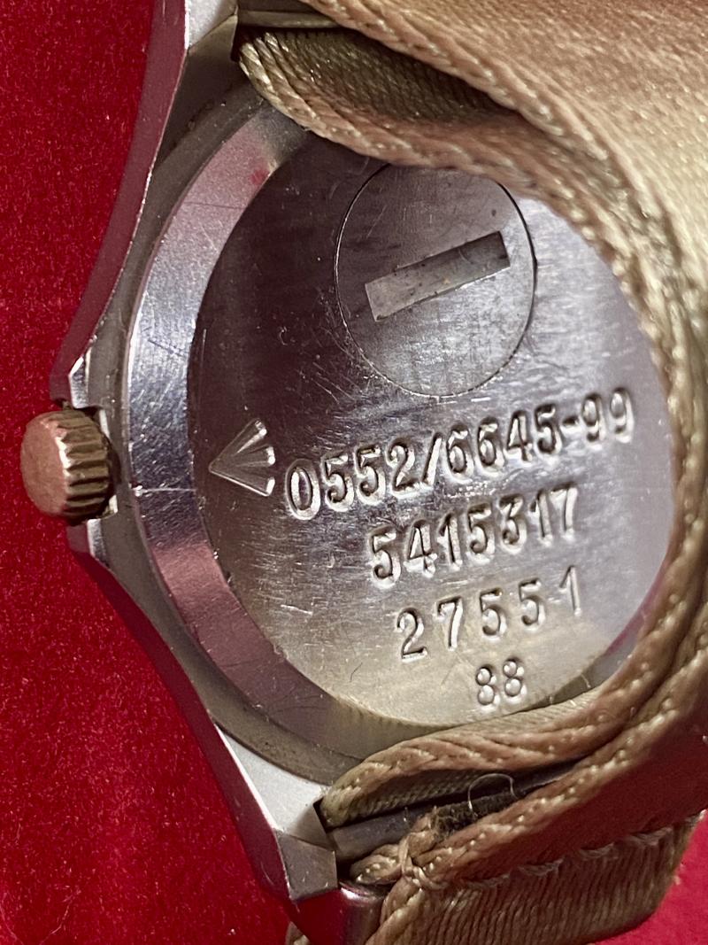1988 British Royal Navy Issue CWC Quartz Wristwatch – Nato No. 0552/6645-99 5415317