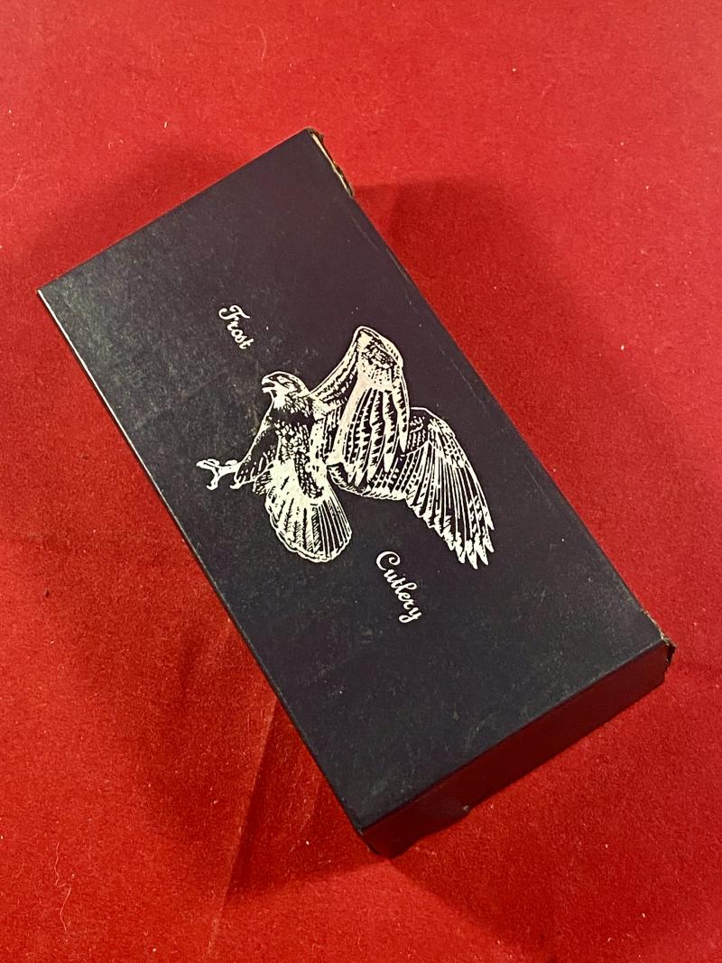 Collector’s Lockback Knife by Frost Cutlery with Custom Scrimshaw of a Bald Eagle by O.D.