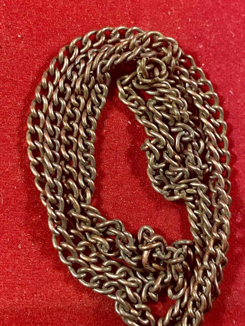 Gilt Brass Swastika Pendant and Chain