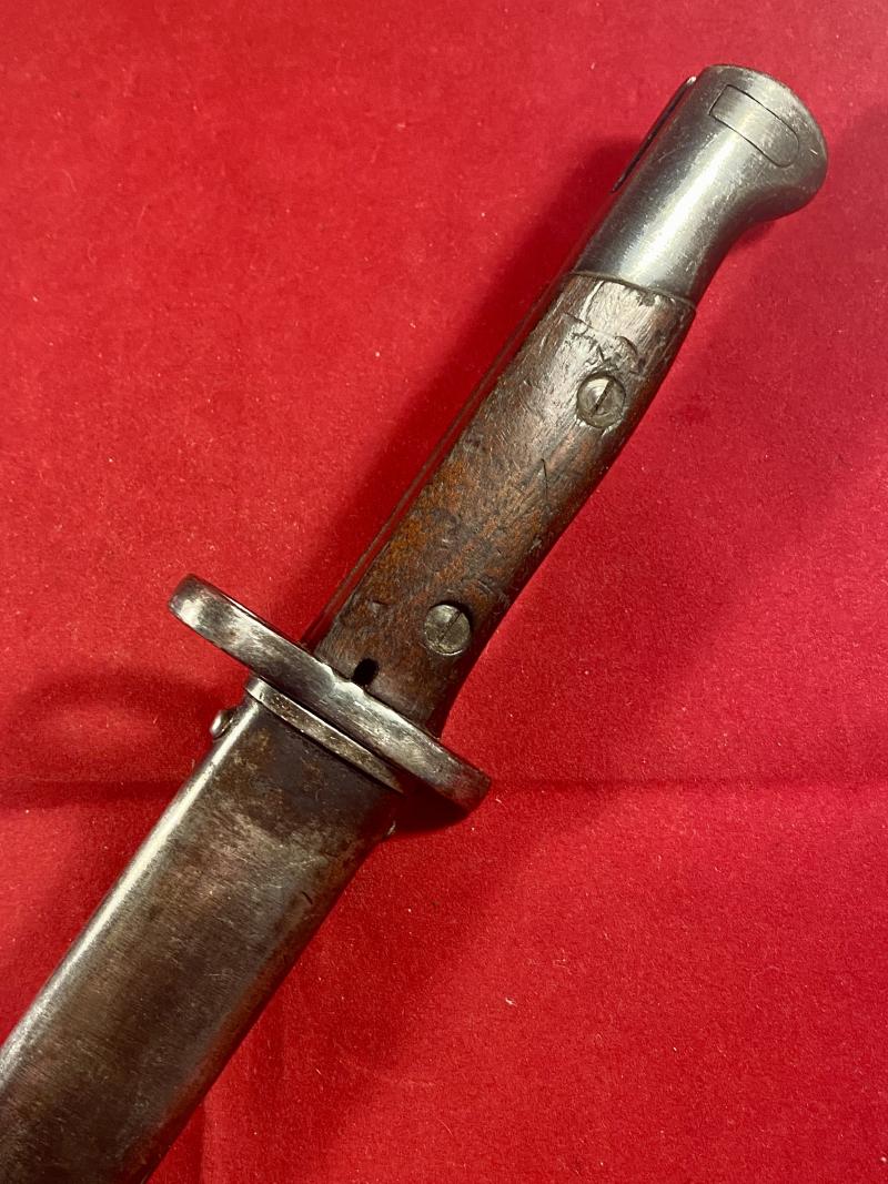 Antique Portuguese M1904 Sword Bayonet and Scabbard made by Simson & Co of Suhl Germany