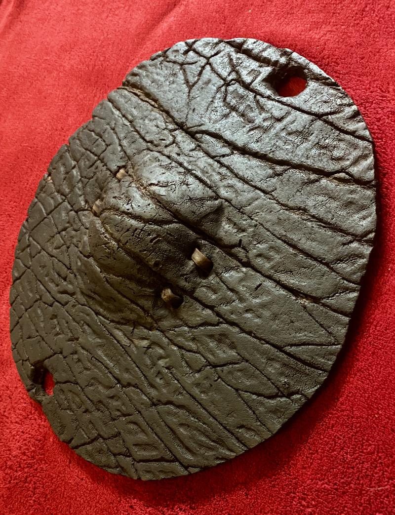 Rare 19th Century Elephant Hide Warrior Shield from the Hadendoa people of the Beja Tribe from Sudan/Eritrea