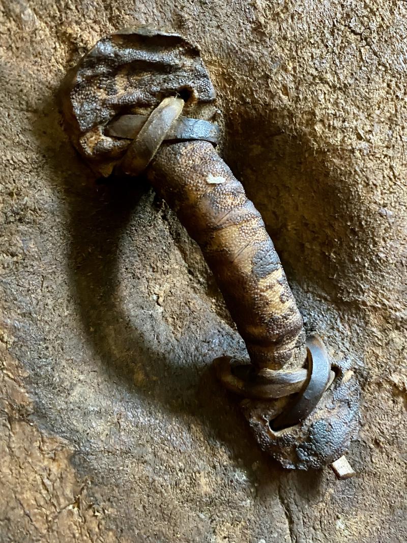 Rare 19th Century Elephant Hide Warrior Shield from the Hadendoa people of the Beja Tribe from Sudan/Eritrea