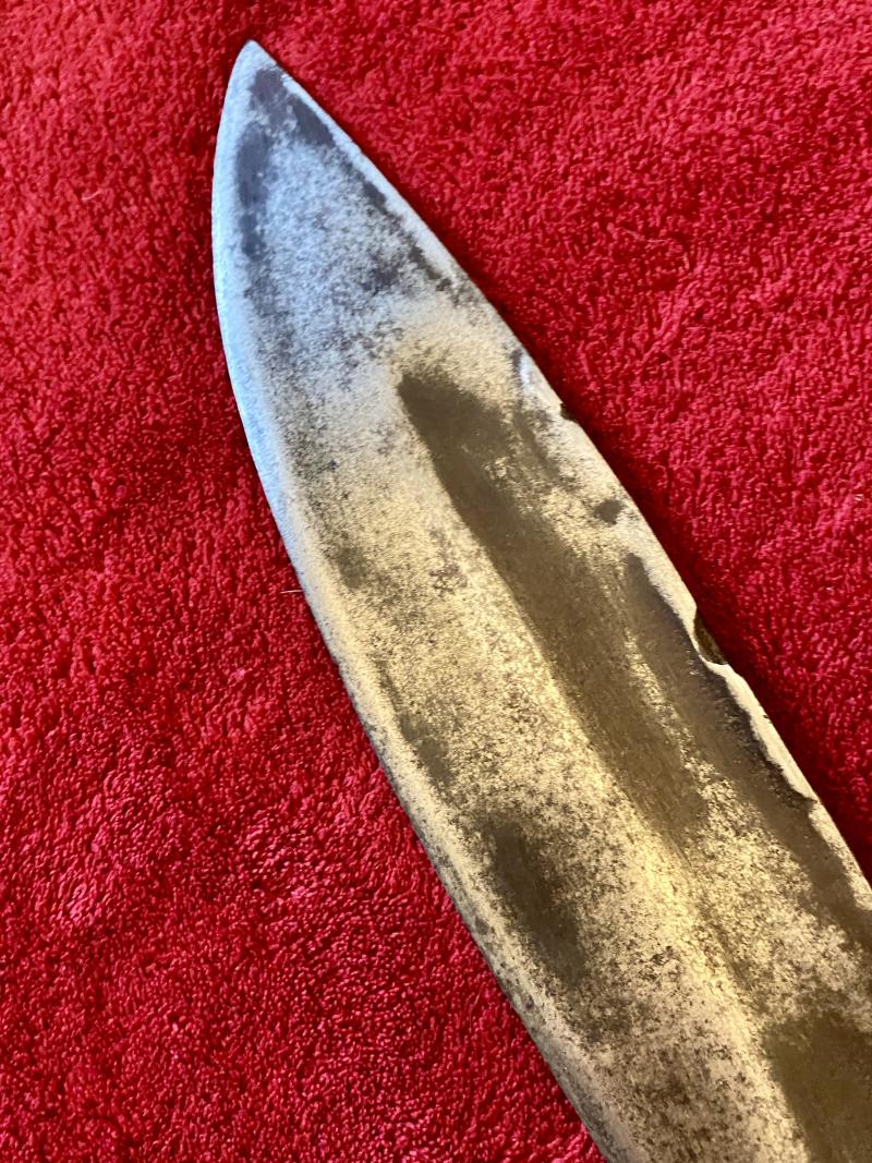 Early Nepalese Gurkha Fighting Kukri with Leather Wrapped Grip