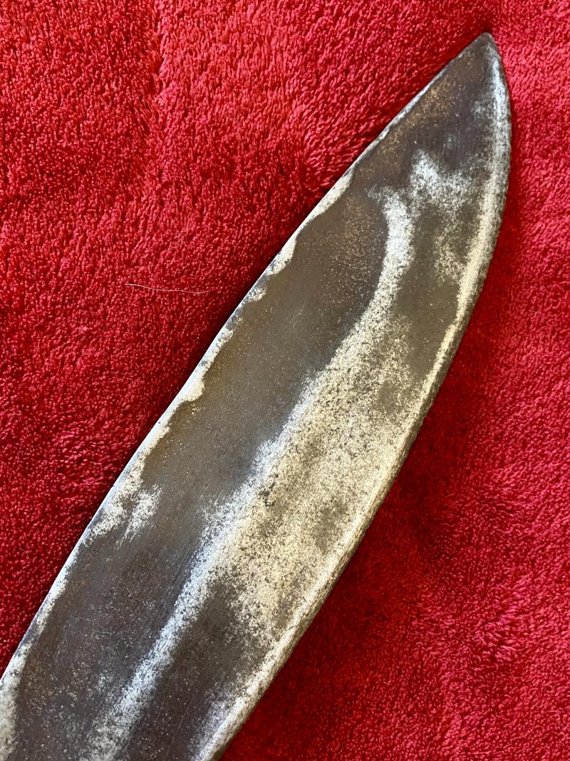 Early Nepalese Gurkha Fighting Kukri with Leather Wrapped Grip