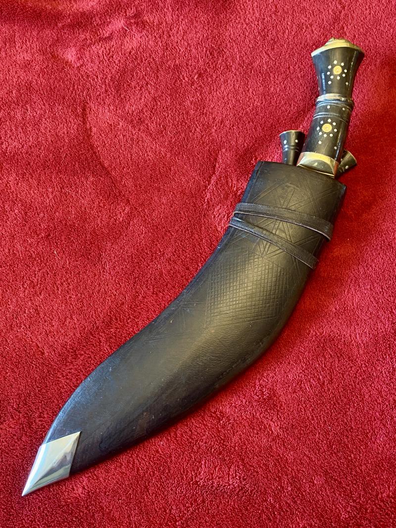 Burma “Bring Back” Kukri Knife Attributed to Lance Sergeant Denis Edwards of 4th Field Regiment Royal Artillery 1946
