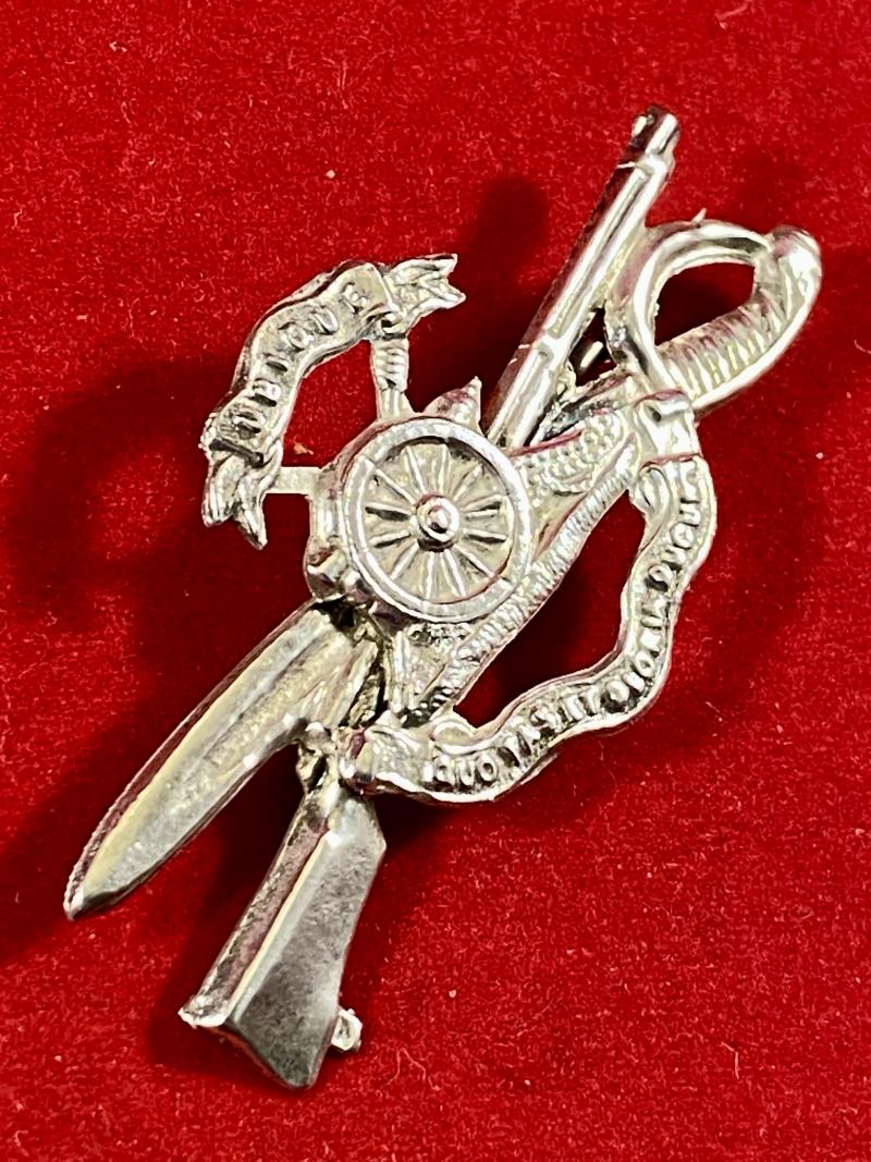 Unusual WW1 Hallmarked Silver Royal Artillery Sweetheart Brooch by Frederick Narborough - 1914