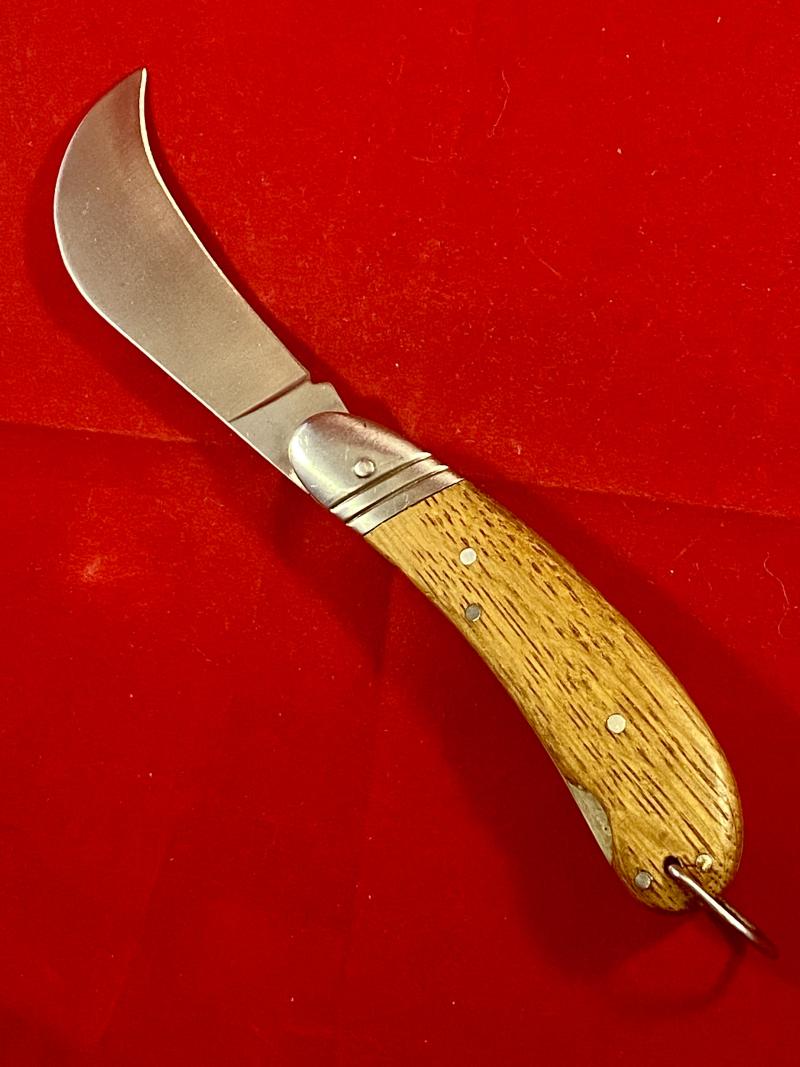Joseph Bentley Pruning Knife with Oak Grips