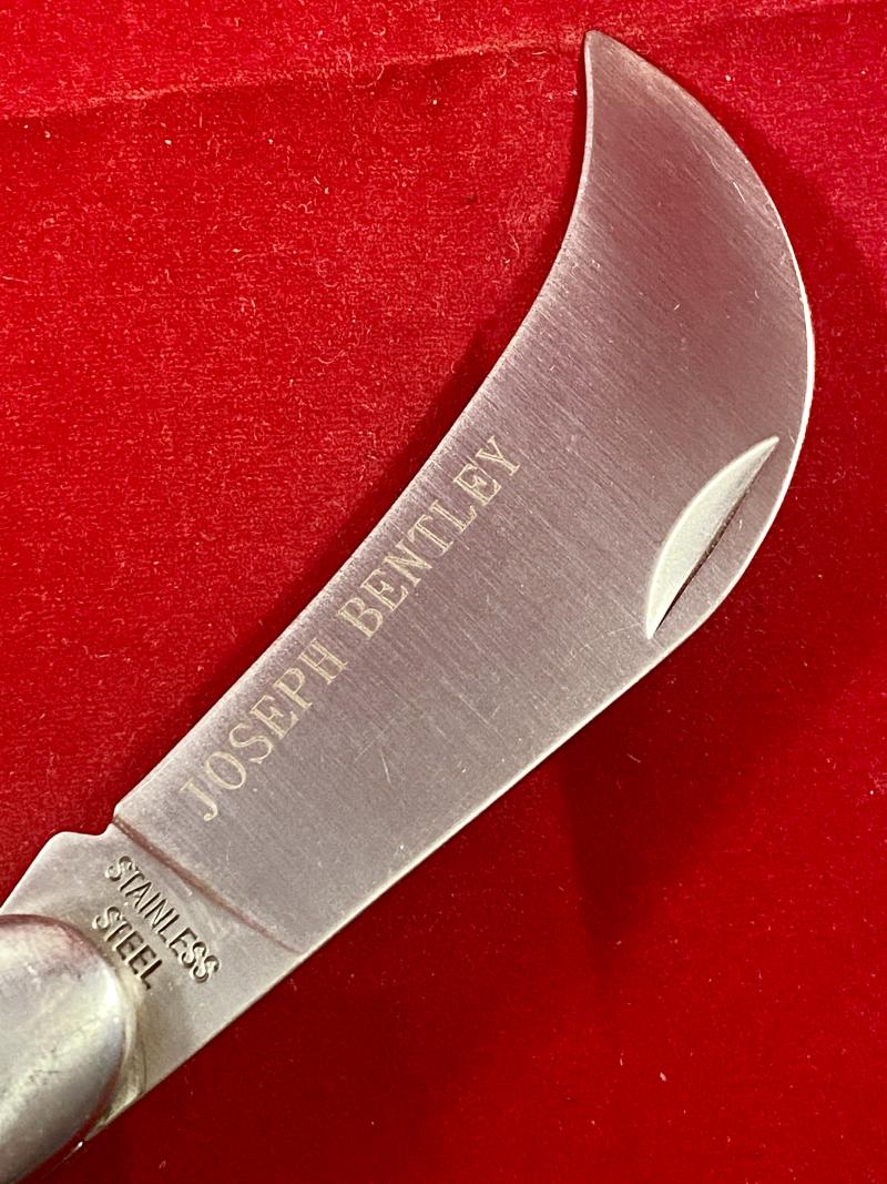 Joseph Bentley Pruning Knife with Oak Grips