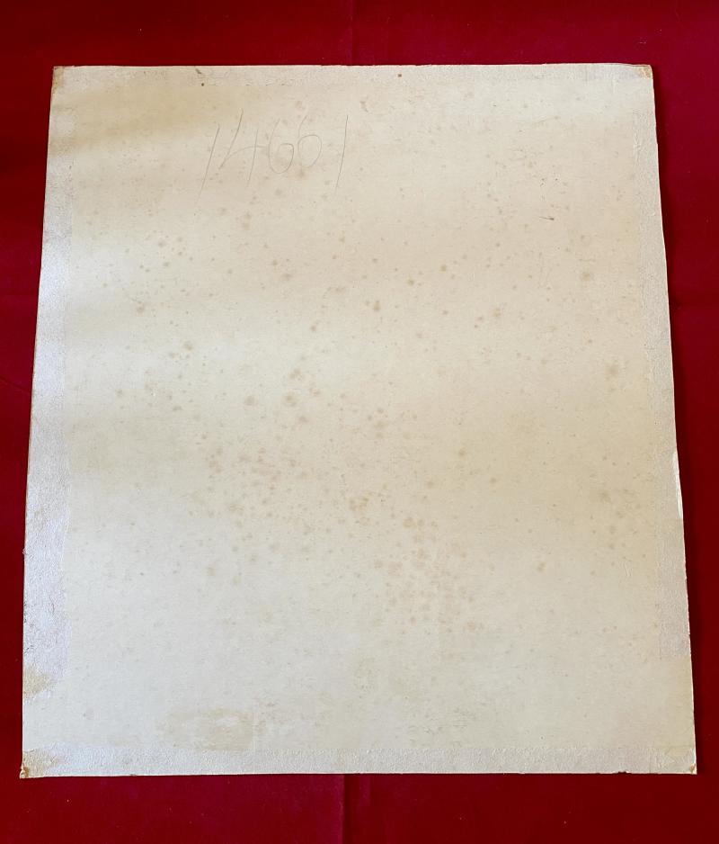 14” x 12.5” Photo on Card of RAF V- Force - Vulcan Victor and Valiant Bombers in Flight c1955