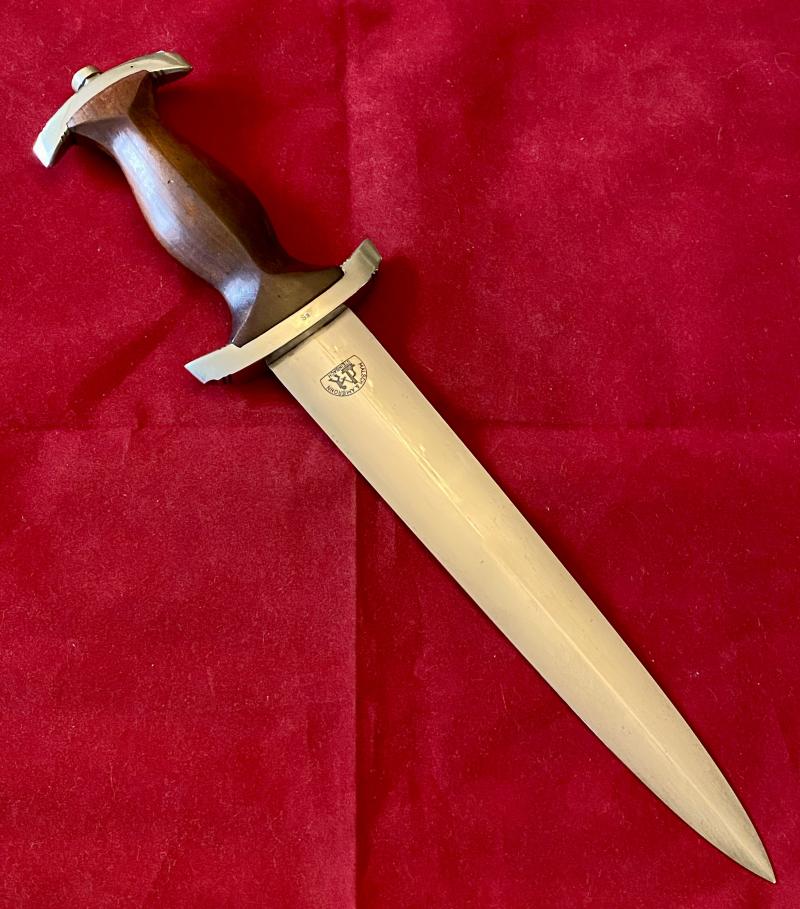 Near Mint WW2 German SA Dagger by MALSCH & AMBRONN STEINBACH Thuringia, with Original Short Hanger