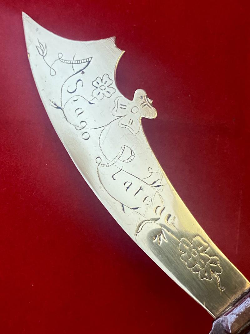 Pair of Italian WW1 Trench Art Letter Openers Commemorating the Battle of Solstice Italy - 15th June 1918