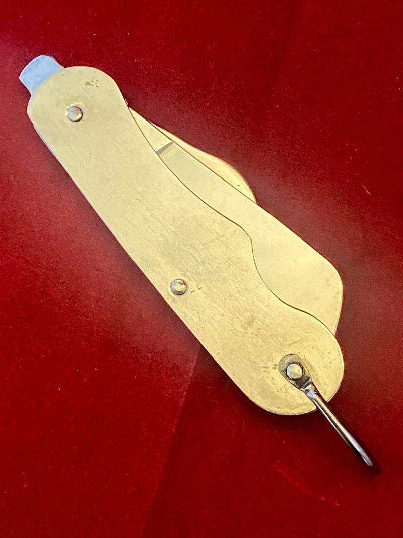 British Army Folding Two-Piece Stainless Steel Clasp or Jack Knife Dated 1968