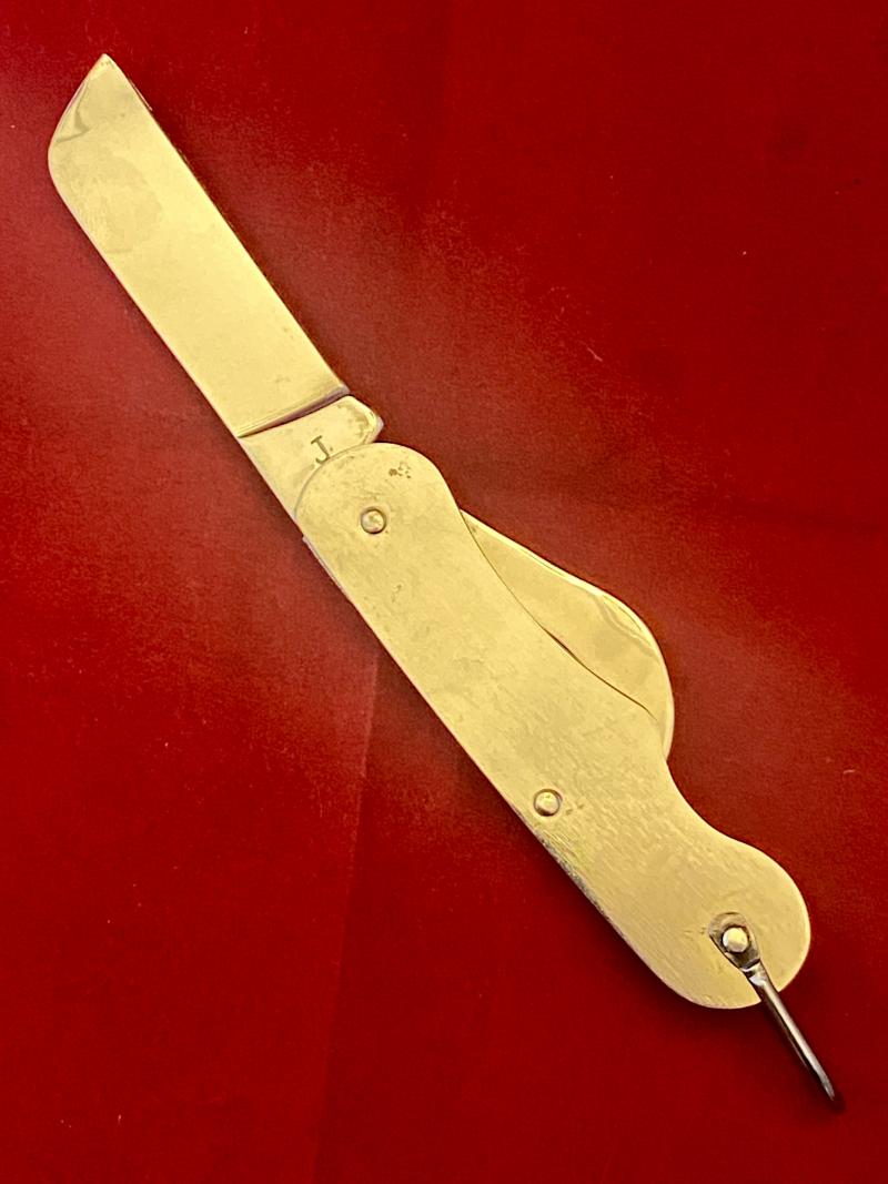 British Army Folding Two-Piece Stainless Steel Clasp or Jack Knife Dated 1968