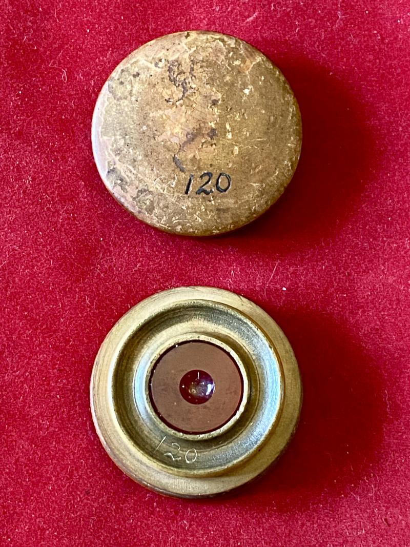 Antique Watchmaker’s Box Wood and Agate Stone Oil Pot