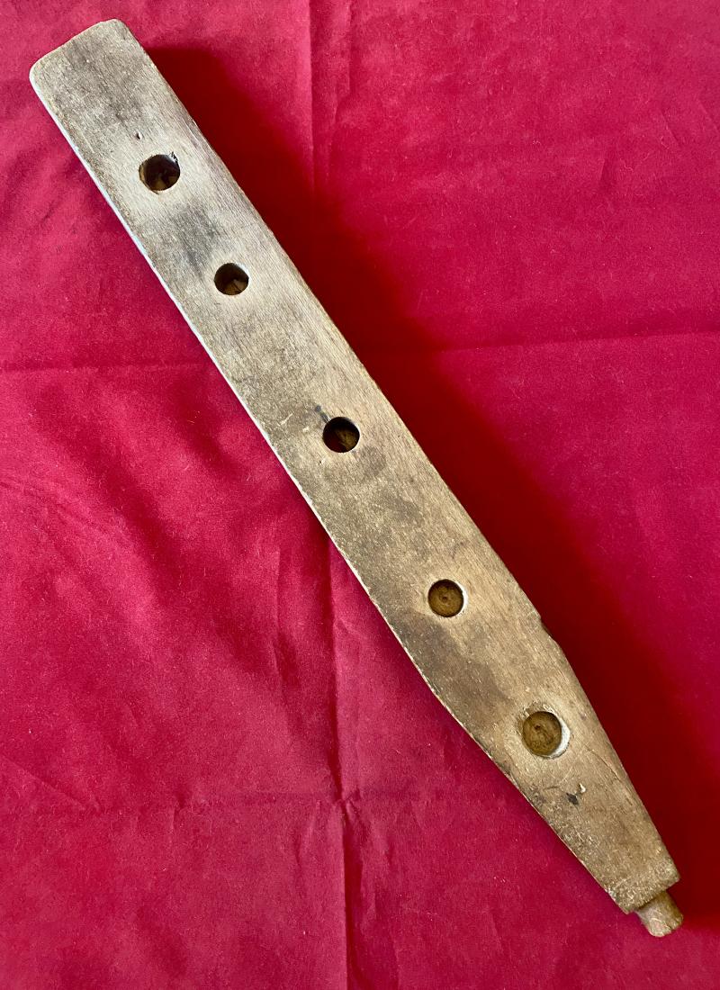 Unique WW2 British POW Hand Carved Wooden “Arm of a Chair” linked to the Royal Artillery