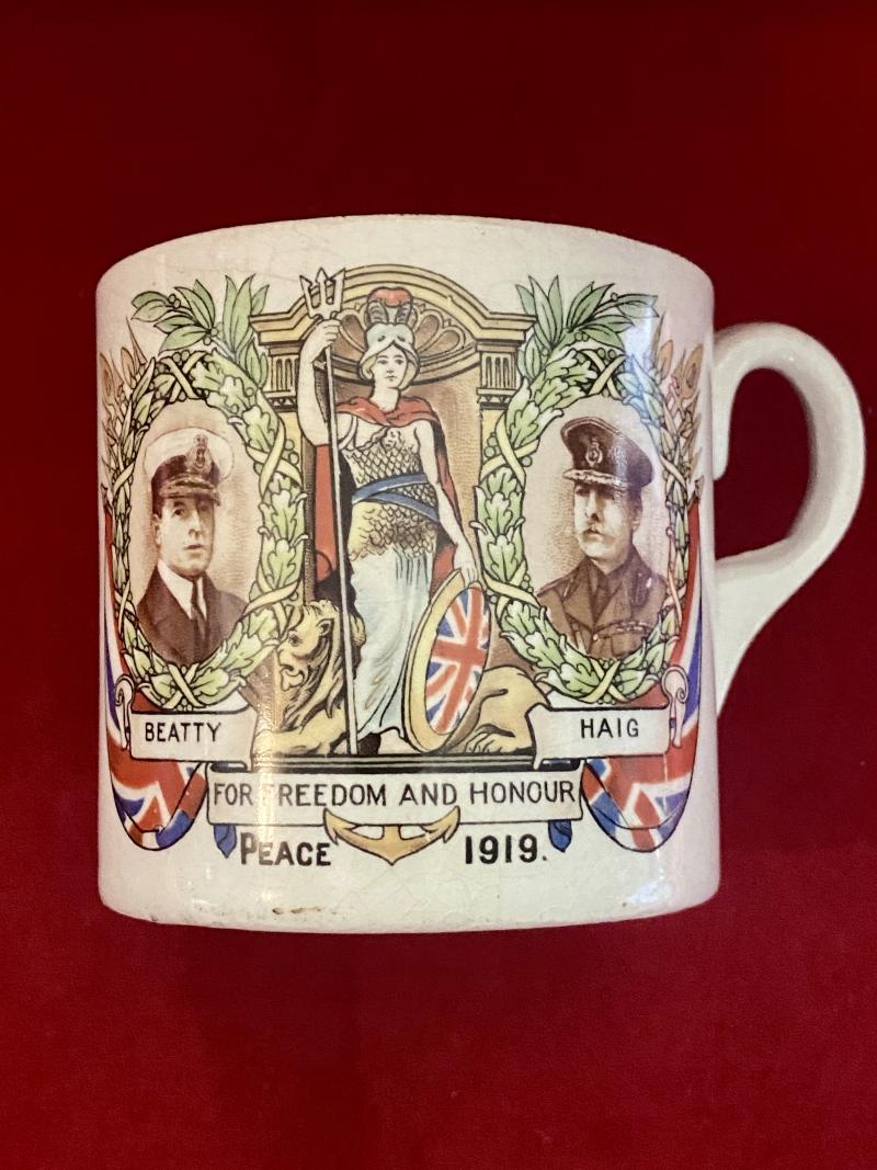 WW1 1919 Beatty & Haig Commemorative Peace Mug by Royal Winton Grimwades