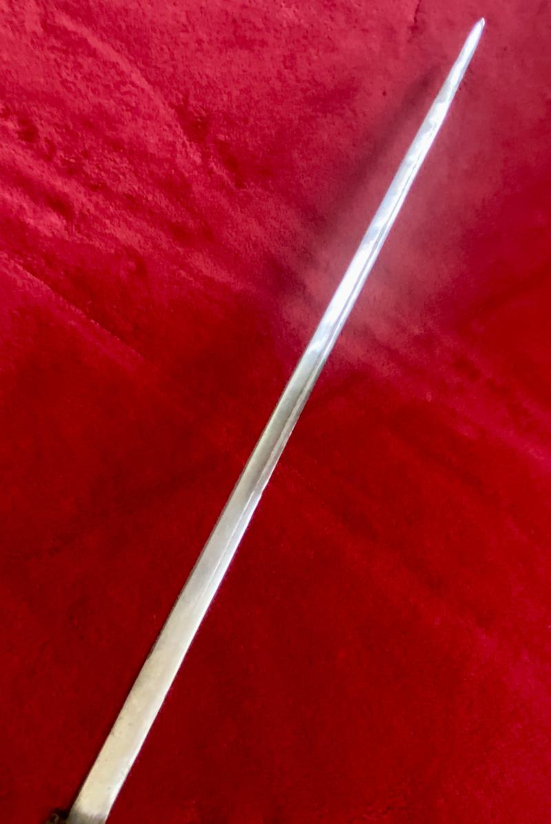 Antique Indian Sword Stick with Horn and Carved Bone Handle