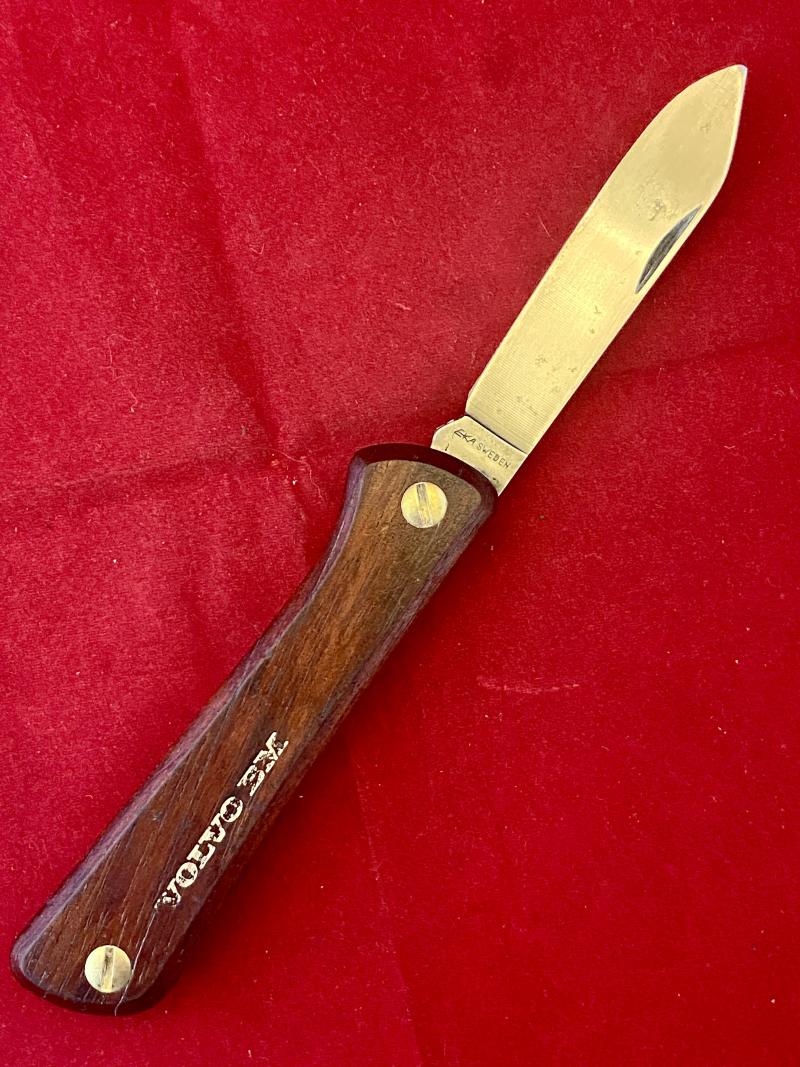 Vintage Swedish Folding Knife by EKA of Eskilstuna made for Volvo BM c1980