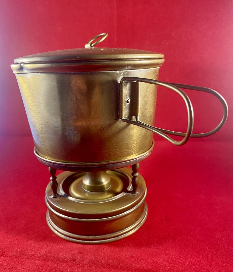 Genuine WW1 Period Brass Military Campaign Field Stove or Cooker