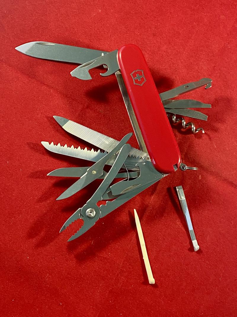 Mint Red Victorinox Handyman 24 Function Swiss Army Knife – Model No. 1377300