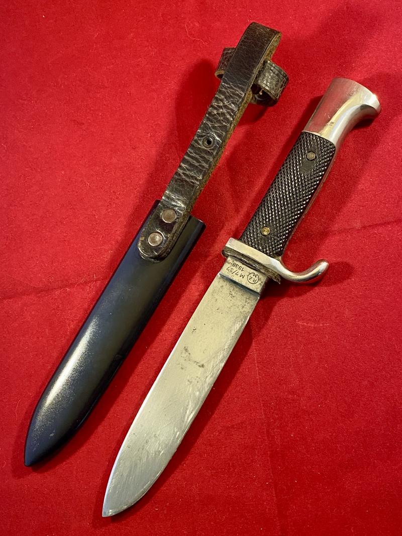 Early Double Proofed Hitler Youth Knife by Robert Klaas - Dated 1938