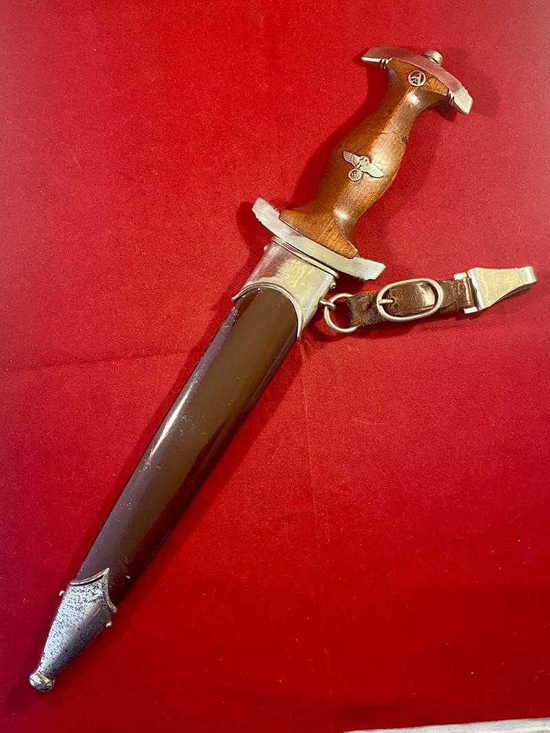 Extra Photos WW2 German SA Dagger by Scarce Maker Carl Schmidt Sohn A-G Solingen - 52384