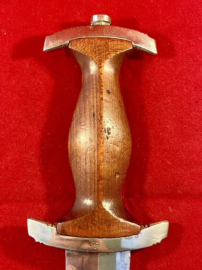 WW2 German SA Dagger by Scarce Maker Carl Schmidt Sohn A-G Solingen with Original Hanger
