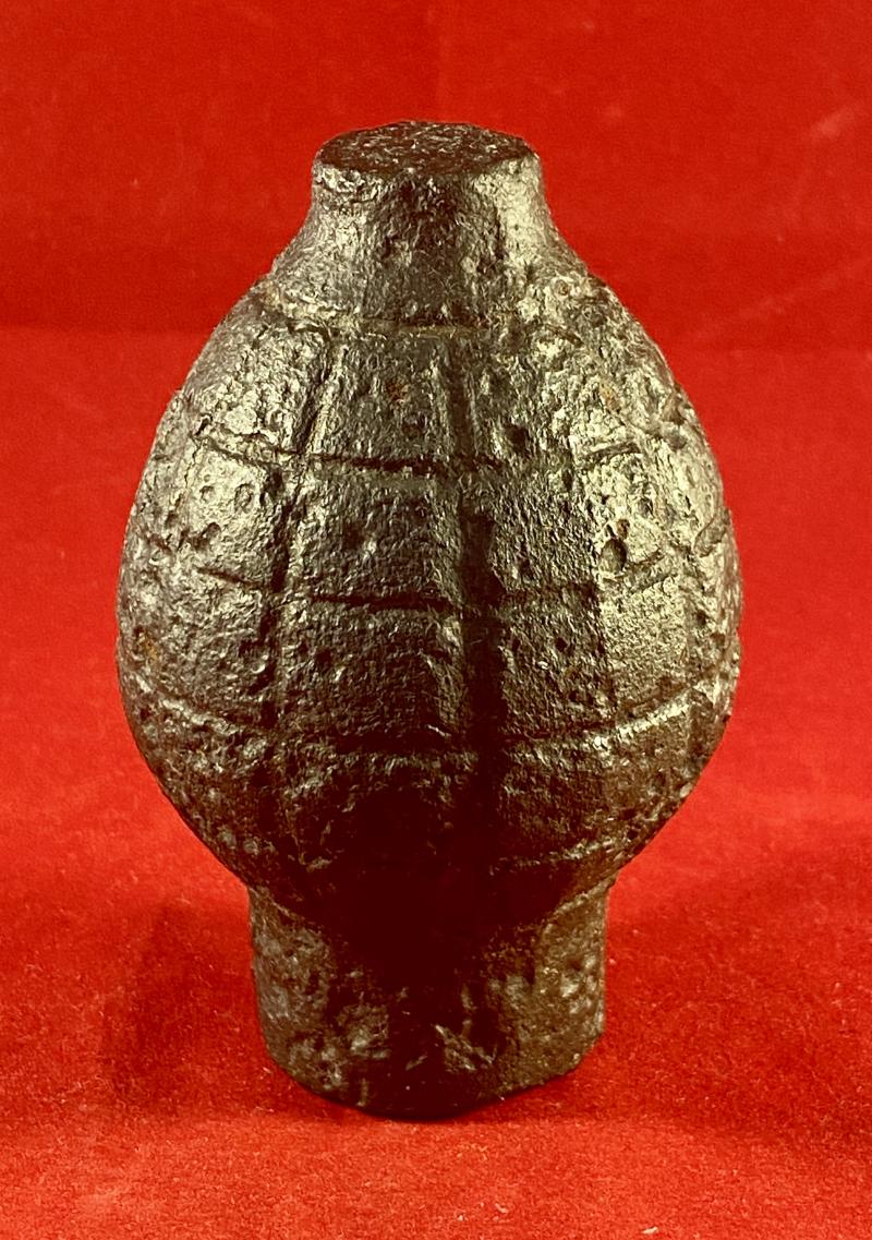 Original French WW1 Foug M1916 Inert Lemon Grenade Body - Citron Modèle 1916